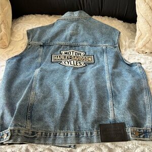 Harley-Davidson Men’s Blue Gilet Vest, Large